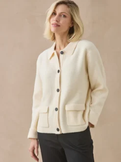 Gilet col pol en maille milano