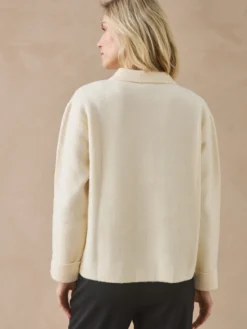 Gilet col pol en maille milano