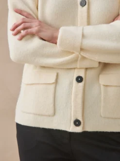 Gilet col pol en maille milano