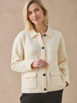 Gilet col pol en maille milano