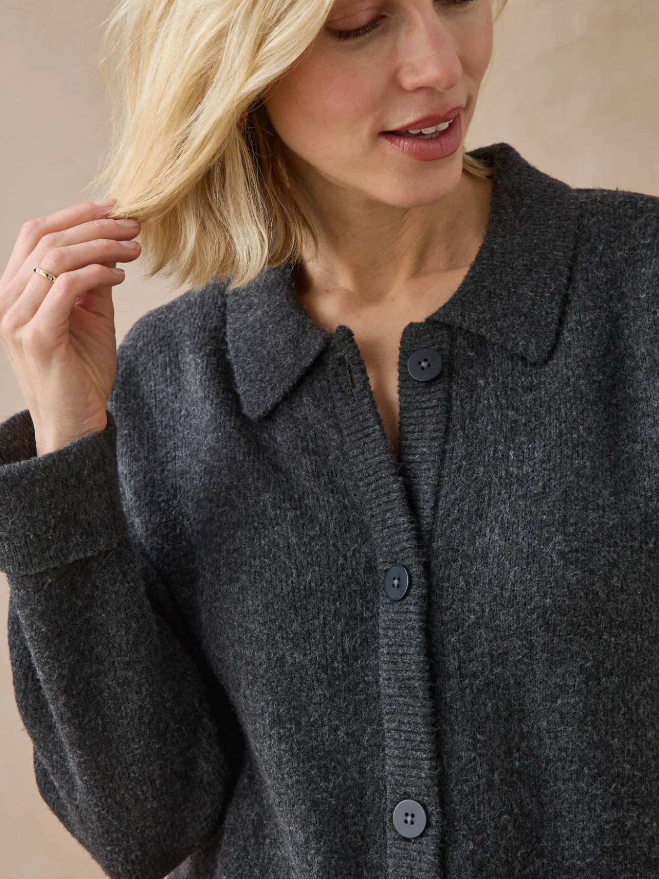 Gilet col pol en maille milano
