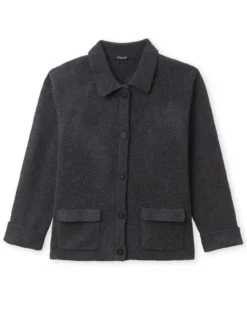 Gilet col pol en maille milano