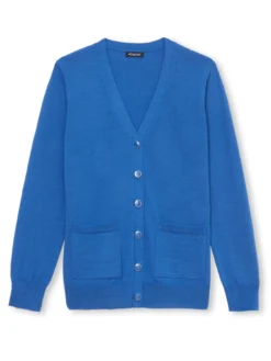 Gilet encolure V 50% laine mérinos