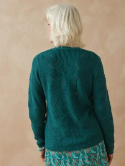 Gilet en côtes perlées