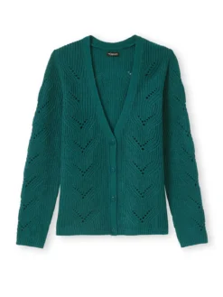 Gilet en côtes perlées