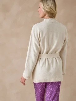 Gilet en maille bouclette