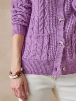 Gilet en maille fantaisie