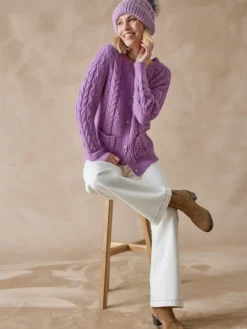 Gilet en maille fantaisie