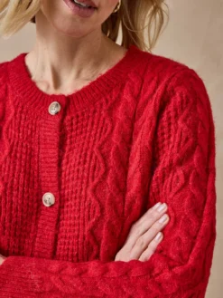 Gilet en maille fantaisie