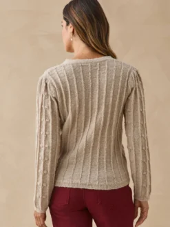 Gilet en maille fantaisie