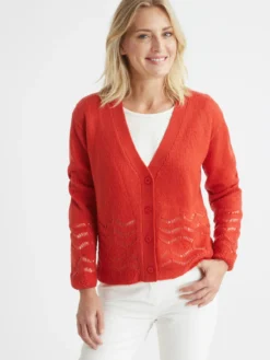Gilet long encolure V