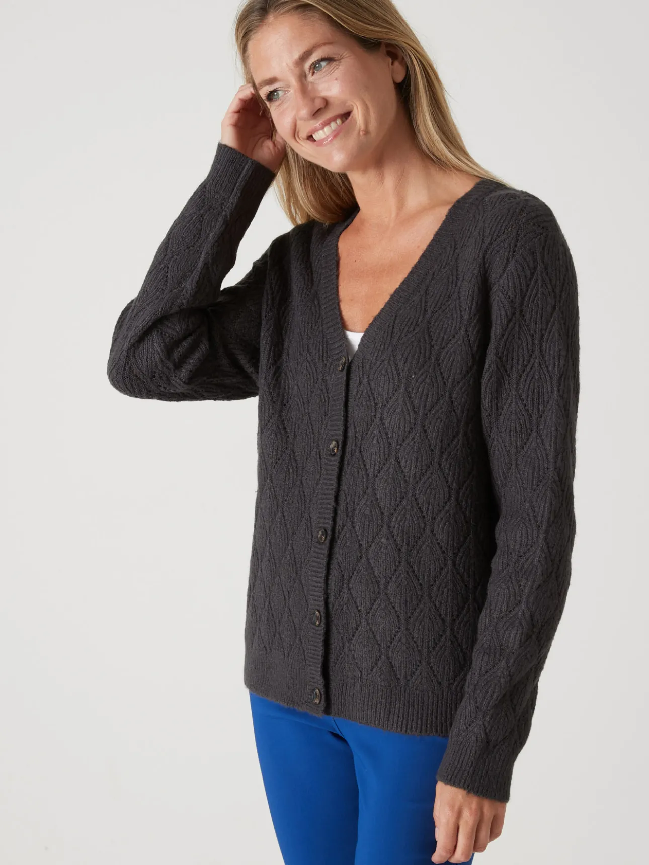 Gilet maille fantaisie