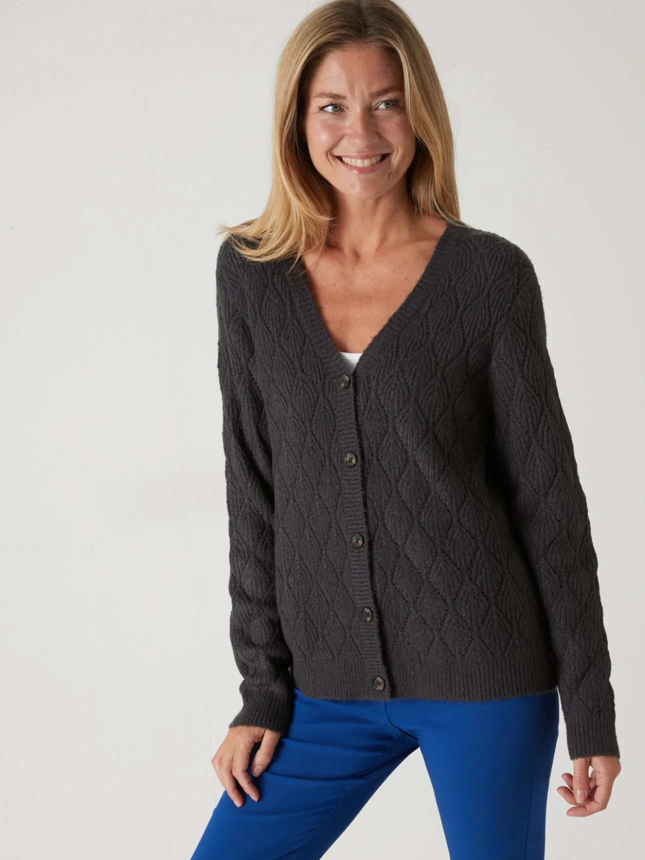 Gilet maille fantaisie