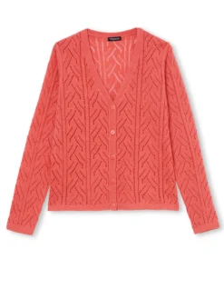 Gilet maille point fantaisie avec laine
