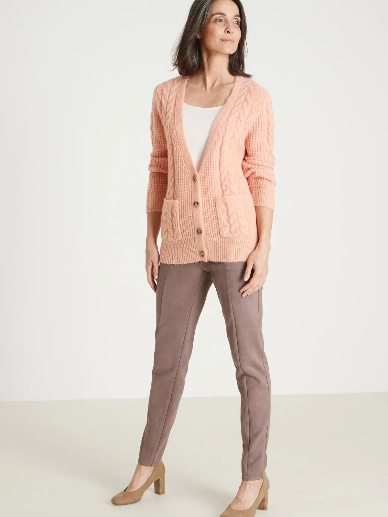 GIlet torsadé