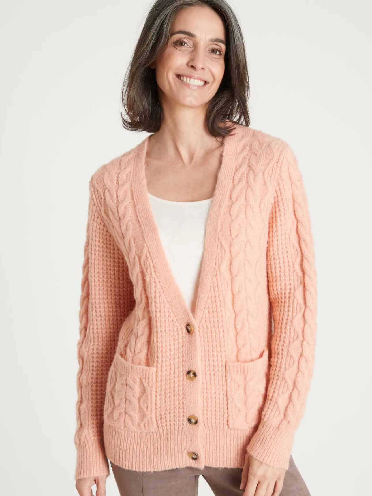 GIlet torsadé