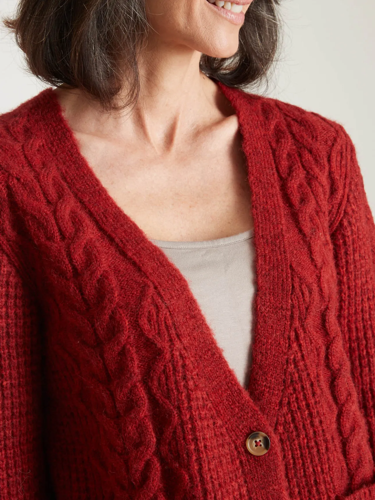 GIlet torsadé