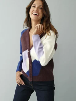 GIlet V colorblock