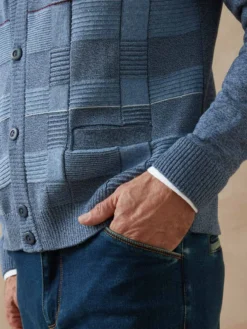 Gilet V jacquard