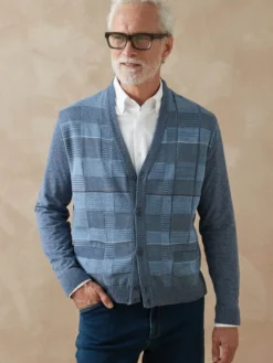 Gilet V jacquard