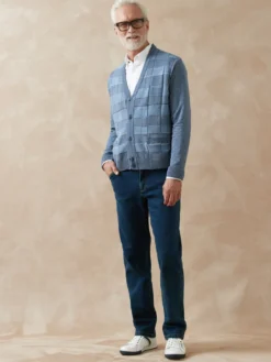 Gilet V jacquard