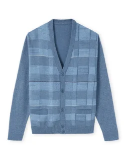 Gilet V jacquard