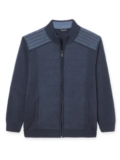 Gilet zippé avec laine