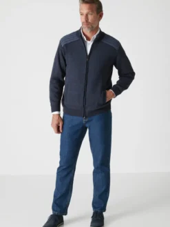 Gilet zippé avec laine