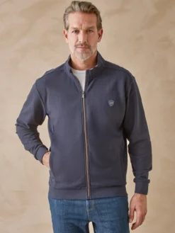 Gilet zippé en maille piquée