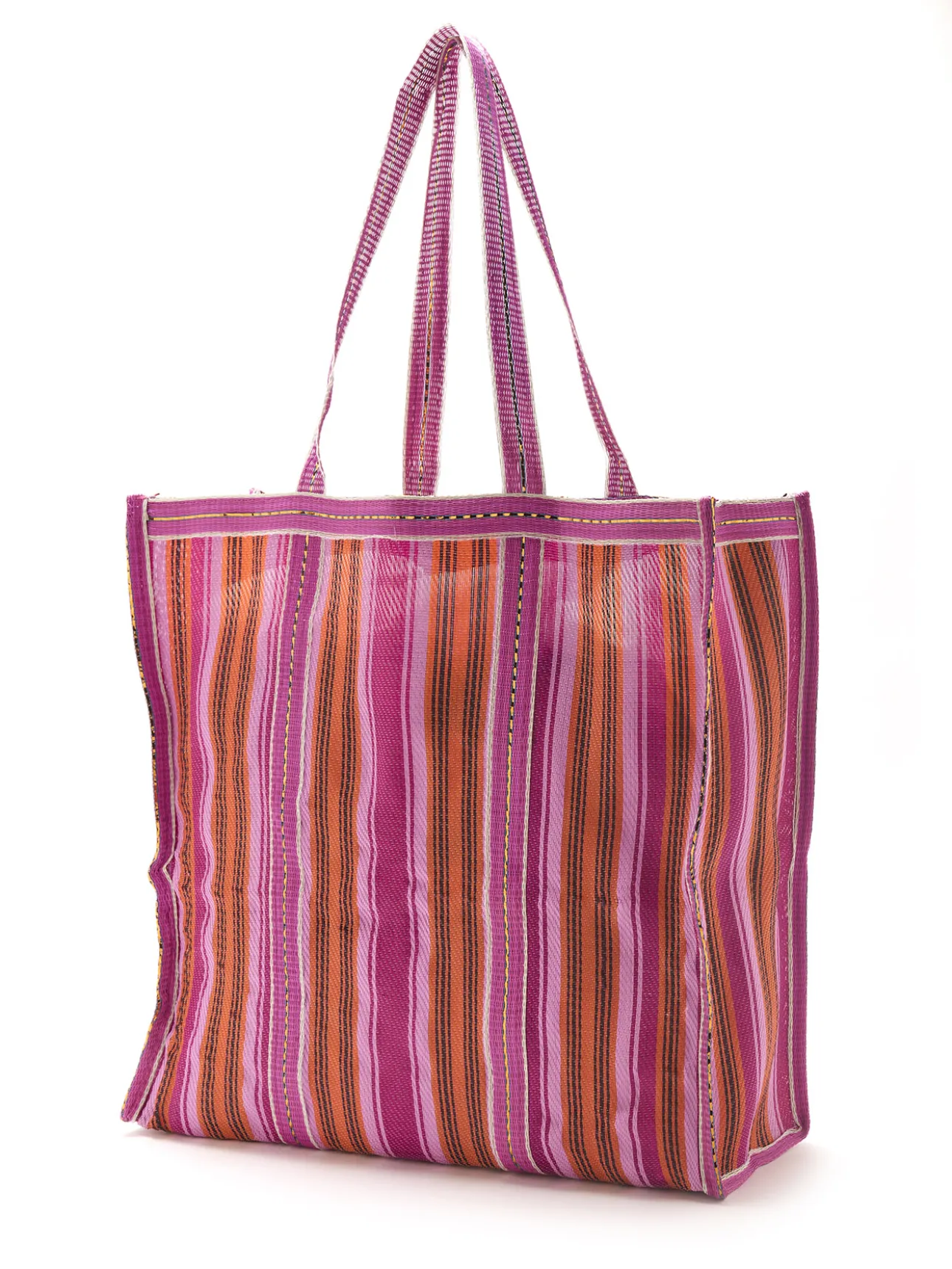 Grand sac cabas rayé