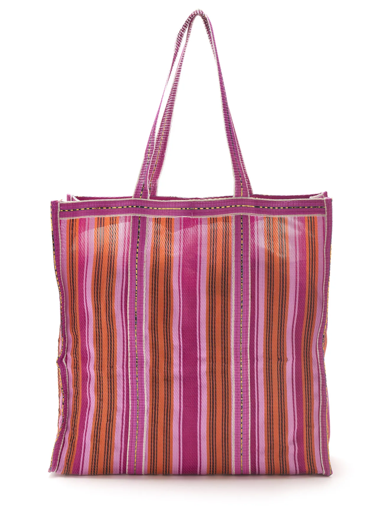 Grand sac cabas rayé