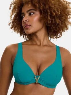 Haut de maillot de bain à armatures