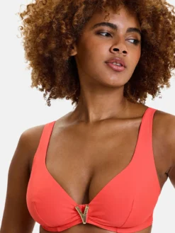 Haut de maillot de bain à armatures