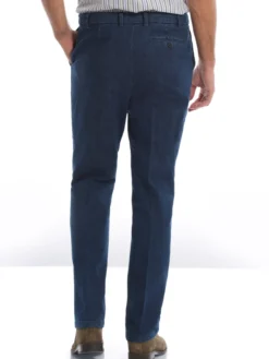 Jean droit confort ceinture élastiquée