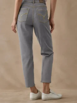 Jean 7/8ème coupe Mom