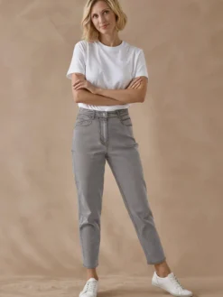 Jean 7/8ème coupe Mom