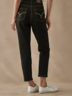 Jean 7/8ème coupe Mom