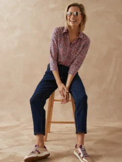 Jean 7/8ème coupe Mom