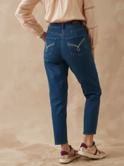 Jean 7/8ème coupe Mom