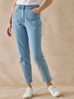 Jean 7/8ème coupe Mom