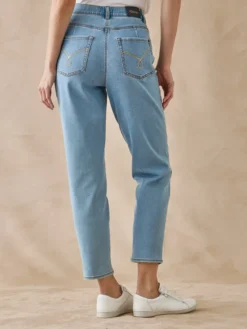 Jean 7/8ème coupe Mom