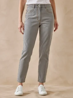 Jean 7/8ème taille haute