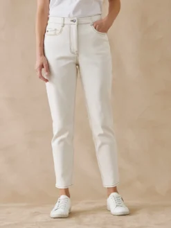 Jean 7/8ème taille haute