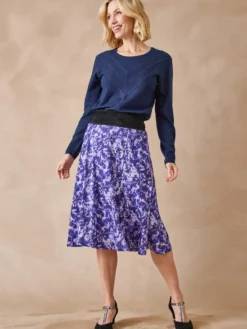 Jupe ample midi