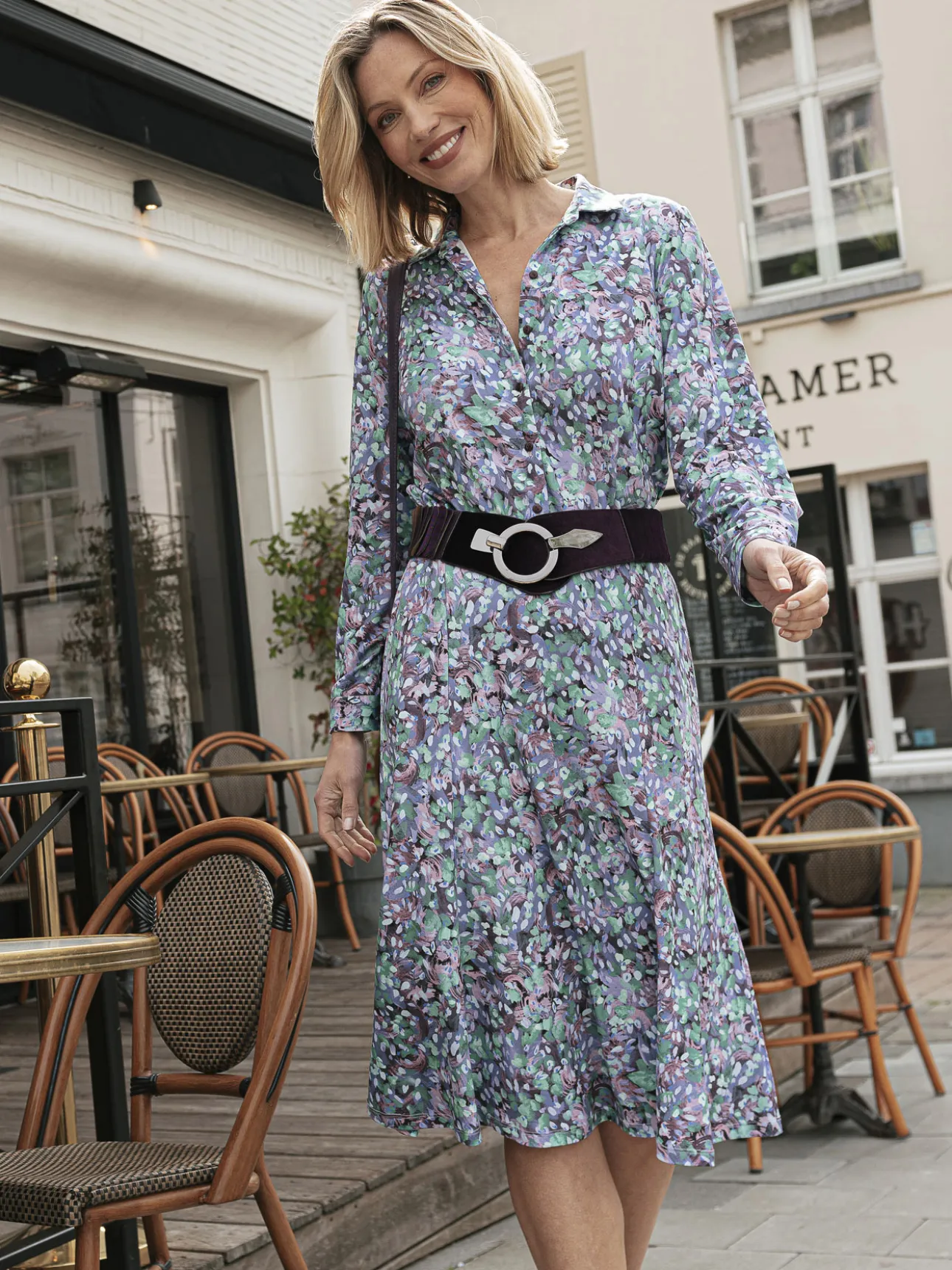 Jupe ample midi