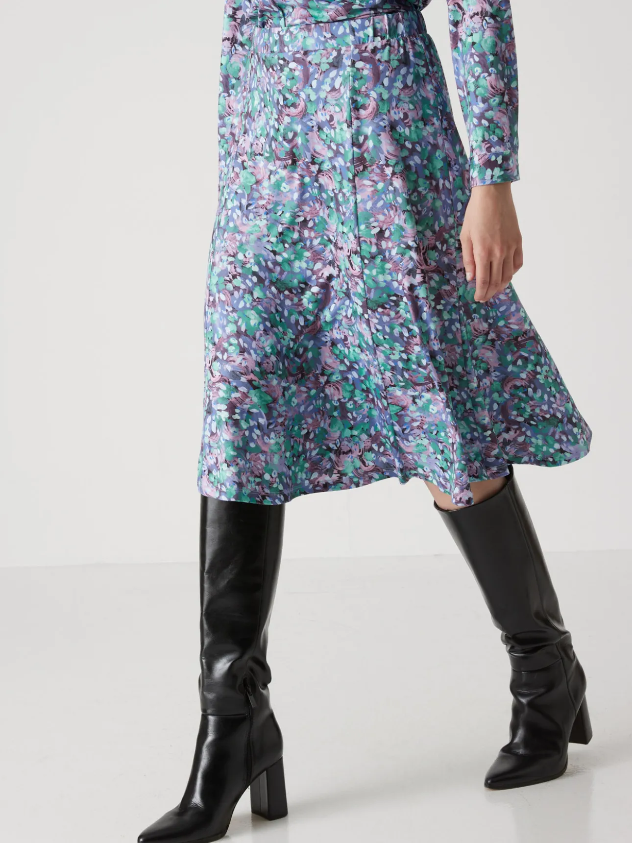 Jupe ample midi