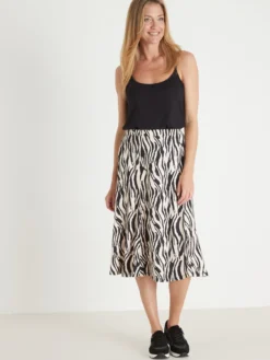 Jupe ample midi