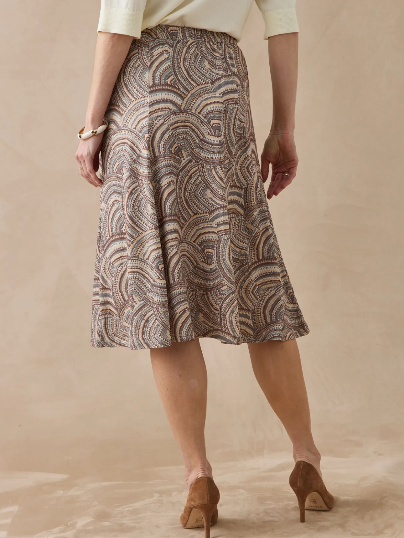 Jupe ample midi