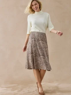 Jupe ample midi