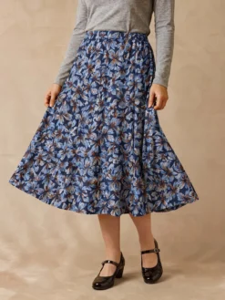 Jupe ample midi